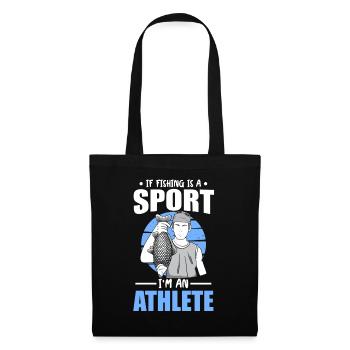 Pêche Sport Athlète Poisson-grenouille Pêche Pêche - Sac en tissu - noir - Devant