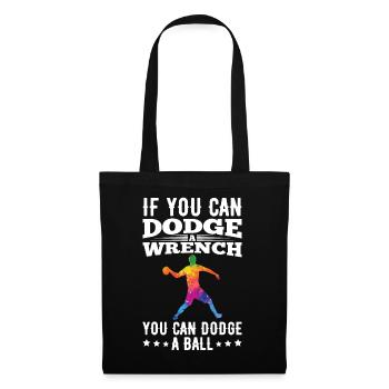 Sports d’équipe de ballon chasseur - Sac en tissu - noir - Devant