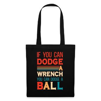 Sports d’équipe de ballon chasseur - Sac en tissu - noir - Devant