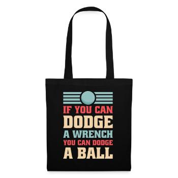 Sports d’équipe de ballon chasseur - Sac en tissu - noir - Devant