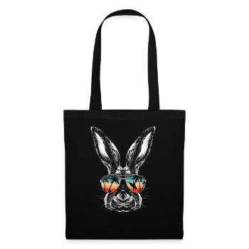 Lapin lapin animal de compagnie lapin - Sac en tissu - noir - Devant