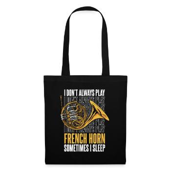 French Horn Instrument - Stoffbeutel - Schwarz - Vorne
