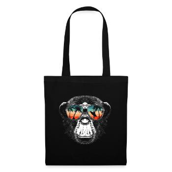 Monkey Monkey Animal Gorilla Chimpanzee - Tote Bag - black - Front
