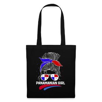 Panaméenne Fille Latina Femme Panama Flag Cadeau - Sac en tissu - noir - Devant