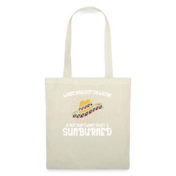 Sombrero Sunburn Mexico Sunscreen Gift - Tote Bag - nature - Front