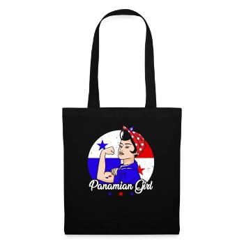 Panaméenne Fille Latina Femme Panama Flag Cadeau - Sac en tissu - noir - Devant