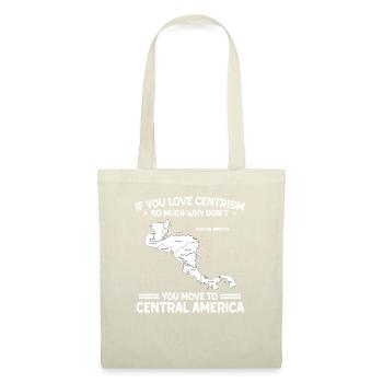 Love Centrism Move To Central America Geschenk - Stoffbeutel - Natur - Vorne