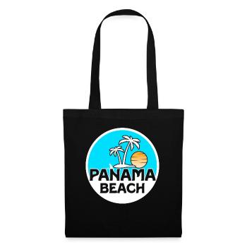 Panama Beach Sunshine Palmiers Terres tropicales - Sac en tissu - noir - Devant