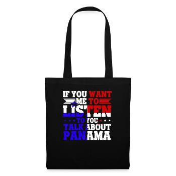 Panama Life devrait écouter Discours Panama Gift - Sac en tissu - noir - Devant