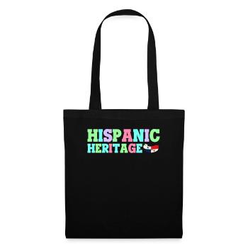 Hispanic Heritage Vintage Lateinamerika Geschenk - Stoffbeutel - Schwarz - Vorne