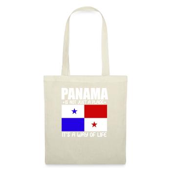 Panama Way Of Life Cadeau de drapeau panaméen - Sac en tissu - nature - Devant