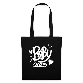 Baby 2023 - Birth Pregnant 2023 Pregnancy - Tote Bag - black - Front