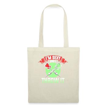 Je suis sexy et je le lance Championnat du monde de fléchettes - Sac en tissu - nature - Devant