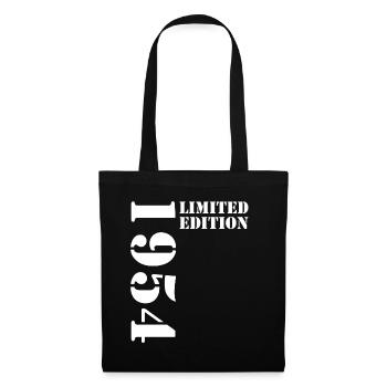 1954 édition limitée cadeau d’anniversaire femme mari - Sac en tissu - noir - Devant