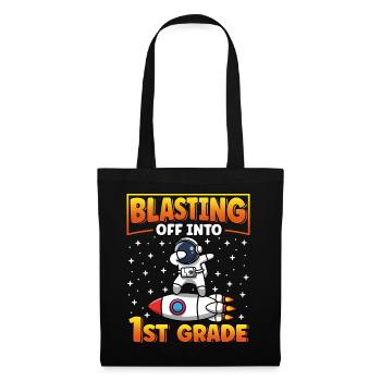 Blasting Off Into 1st Grade Back to School - Tote Bag - black - Front