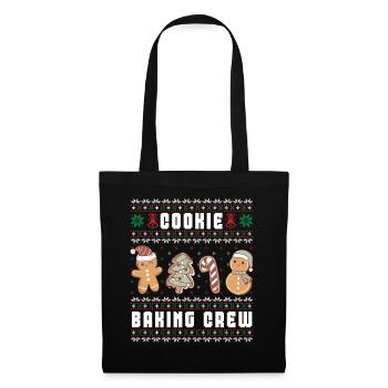 Cookie Baking Crew Lustige Lebkuchen Familie Hässlich - Stoffbeutel - Schwarz - Vorne