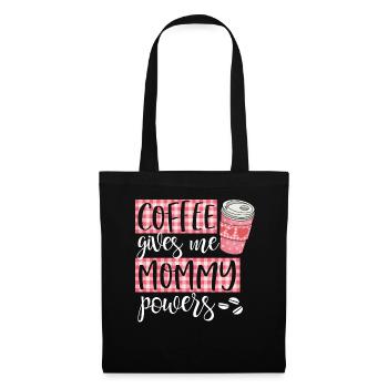 coffee gives me mommy powers darks - Tote Bag - black - Front