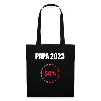 Papa 2023 Loading Fatherhood Becoming a Dad - Tote Bag - black - Front