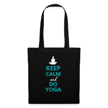 Keep Calm And Do Yoga - Yoga Liebe - Stoffbeutel - Schwarz - Vorne