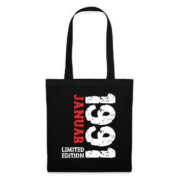 1991 janvier édition limitée déco tenue d’anniversaire - Sac en tissu - noir - Devant
