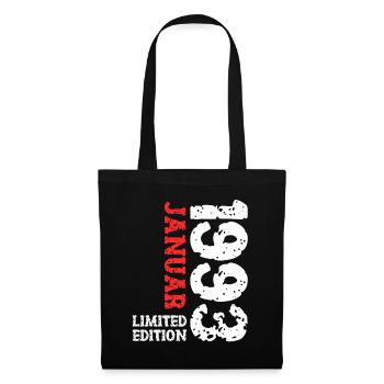 1993 janvier édition limitée déco tenue d’anniversaire - Sac en tissu - noir - Devant