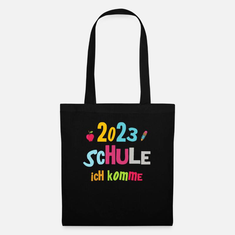 Schulkind 2023 Mädchen Einschulung Erstklässler - Stoffbeutel - Schwarz