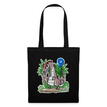 Garçons 9 ans 9ème anniversaire Garçons Dino Shirt - Sac en tissu - noir - Devant