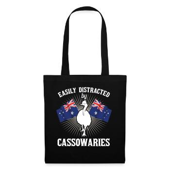 Retro Cassowary Bird Vintage Cassowaries - Tote Bag - black - Front