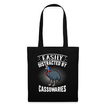 Retro Cassowary Bird Vintage Cassowaries - Tote Bag - black - Front