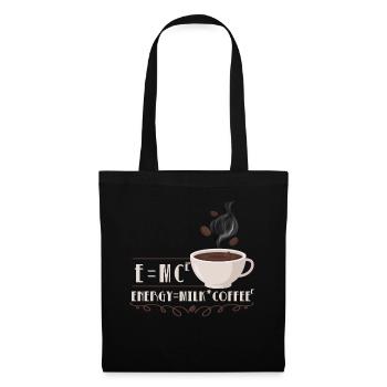 Scientifique du café Humour Drôle de physicien - Sac en tissu - noir - Devant