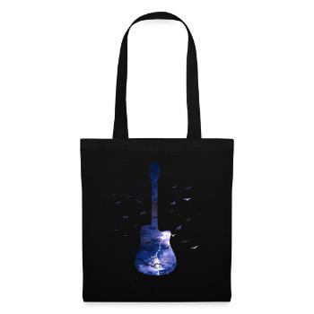 Thunder Nature Guitare Amateurs de musique - Sac en tissu - noir - Devant