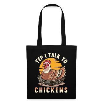 Funny Chicken Farmer Humor Chicken Whisperer - Tote Bag - black - Front