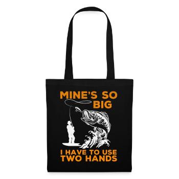 Pêche Adultes Humour Père Mari Blague - Sac en tissu - noir - Devant