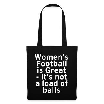 Women's Football Is Great... - Tote Bag - black - Front