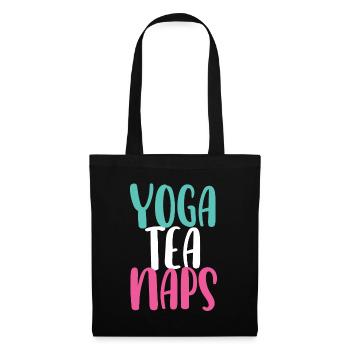 Yogalehrer Spruch Für Yogi Yoga - Stoffbeutel - Schwarz - Vorne