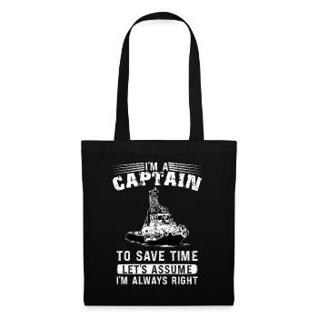 Schlepper Schleppboot Tug Life - Sac en tissu - noir - Devant
