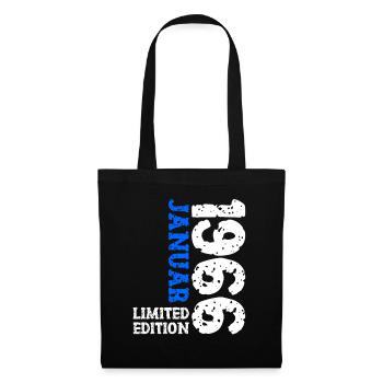 1966 janvier édition limitée déco tenue d’anniversaire - Sac en tissu - noir - Devant