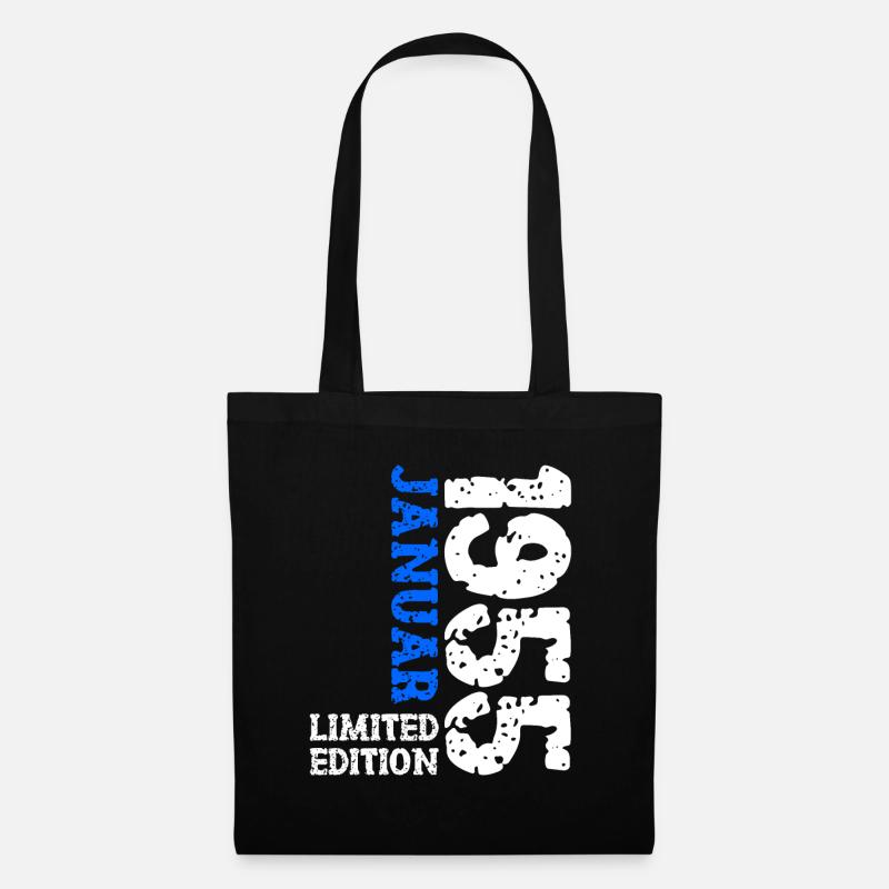 1955 janvier édition limitée déco tenue d’anniversaire - Sac en tissu - noir
