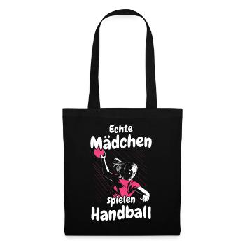 Handballer Handball Sport Handballspieler - Stoffbeutel - Schwarz - Vorne