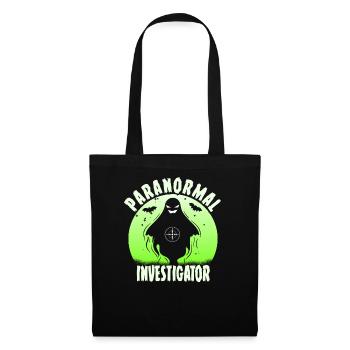 Geisterjagd Paranormal Investigator - Stoffbeutel - Schwarz - Vorne