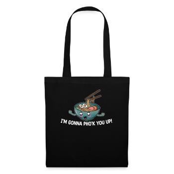 Ramen Pho Noodles Cuisine Vietnamienne Cadeau - Sac en tissu - noir - Devant
