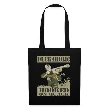 Duckaholic duck hunting - Tote Bag - black - Front