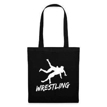 Grappling Martial Arts Wrestling - Stoffbeutel - Schwarz - Vorne