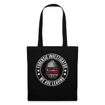Forensic Technician Crime Scene Investigator Forensic Sentence - Tote Bag - black - Front