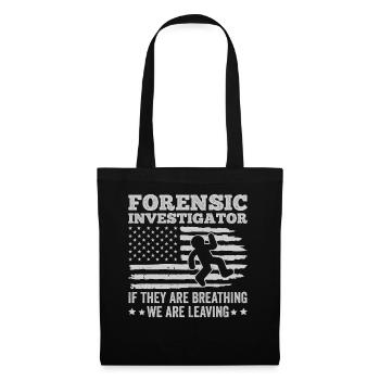Forensic Technician Crime Scene Investigator Forensic Sentence - Tote Bag - black - Front