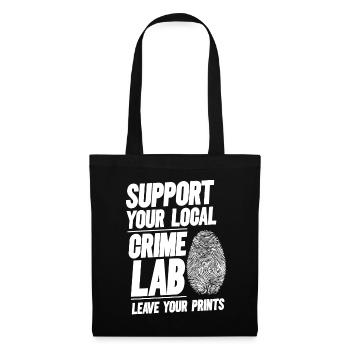 Forensic Technician Crime Scene Investigator Forensic Sentence - Tote Bag - black - Front