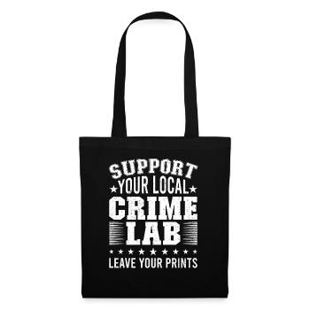 Forensic Technician Crime Scene Investigator Forensic Sentence - Tote Bag - black - Front