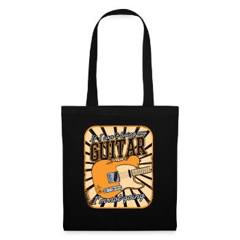 Guitar Guitarist Musician Acoustic Guitar Instruments - Tote Bag - black - Front