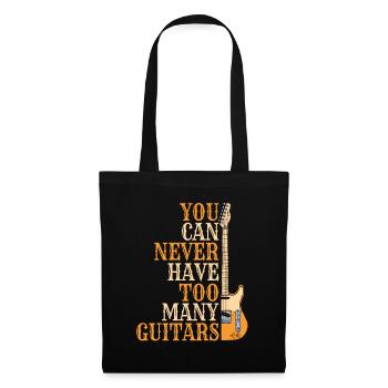 Guitar Guitarist Musician Acoustic Guitar Instruments - Tote Bag - black - Front