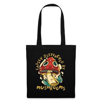 Mushroom Mushrooms Funghi Mushroom - Tote Bag - black - Front